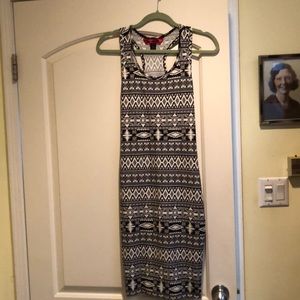 Tribal print tube dress
